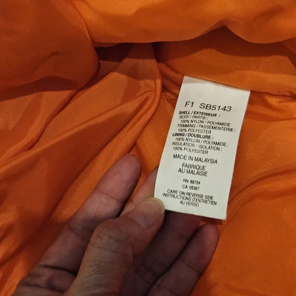 Columbia Youth Orange and Gray Snow Jacket - Picture 4 of 4